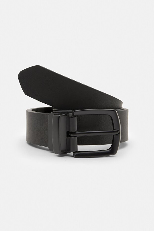 Çift taraflı suni deri kemer - 1