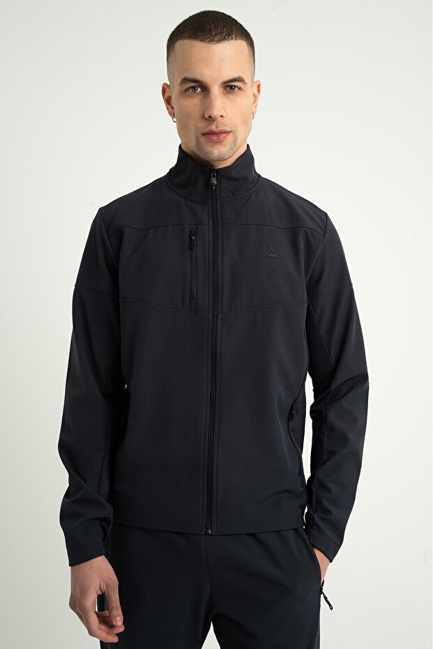 Professional Sr1 Vg - 26 Men's Full Length Zippered Jacket Navy Blue