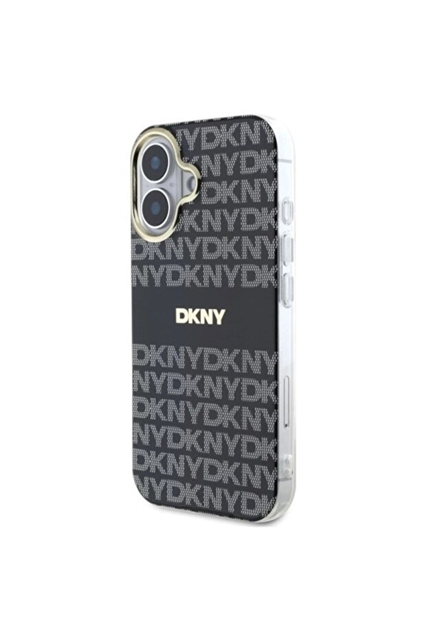 Repeat Texture Pattern With Stripe iPhone 16 Case - Black - 2