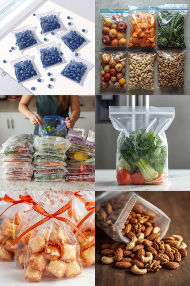 100 Ziplock Bags, Transparent Refrigerator Bags, Bags, 5X5 cm (Nuts, Cookies, and Henna Bags)