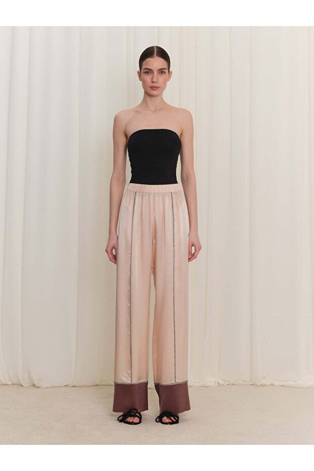 Ornamental Stitching Detailed Trousers