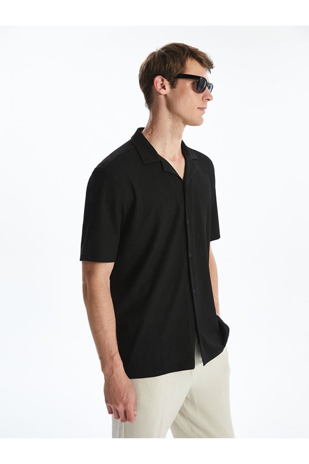 Giyçık Store Den Black Regular Fit Men's Shirt