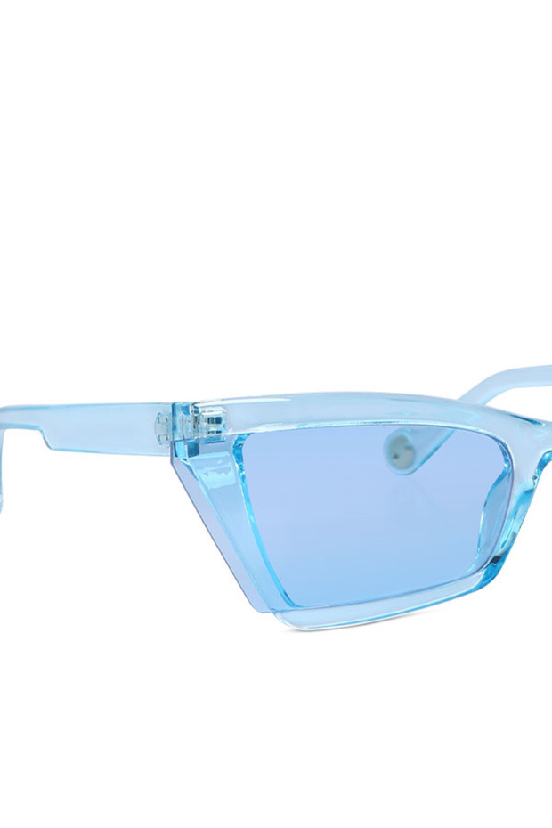 Women Square Cat-Eye Sunglasses in Blue