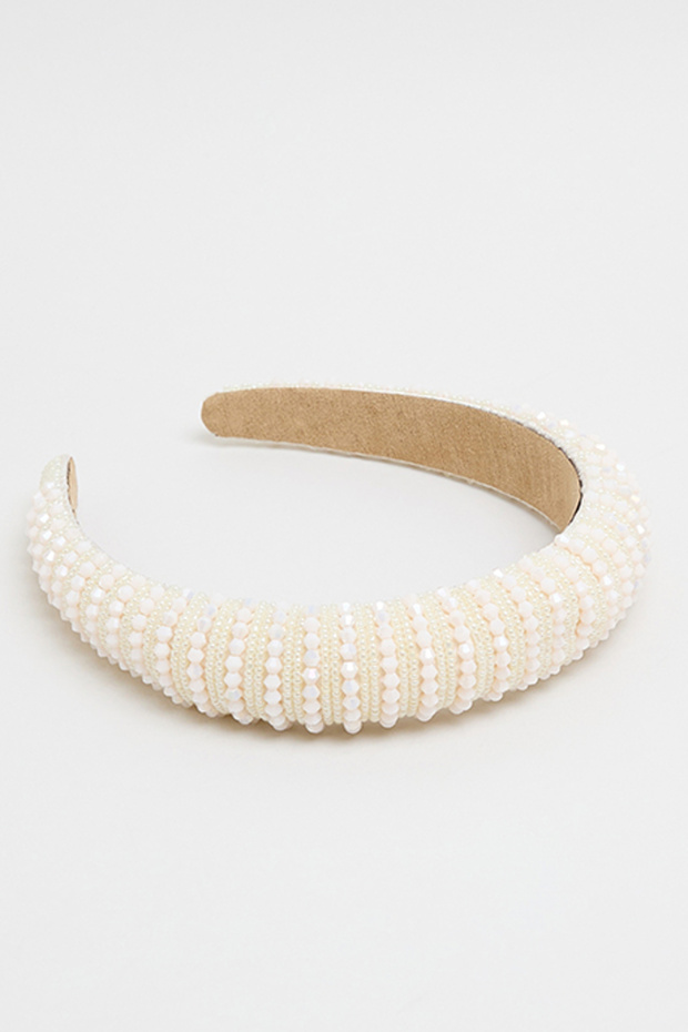 Women's Pink Embellished Headband