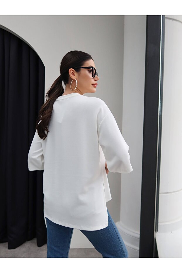 Yan Yırtmaçlı Tshirt - 5