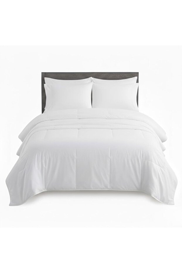 6-Piece King Size Bedding Set – Luxury Soft Cotton Duvet Cover, Fitted Sheet & 4 Pillowcases, Brea