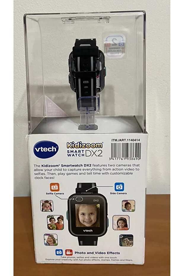 ساعة ذكية DX2، أسود - 2