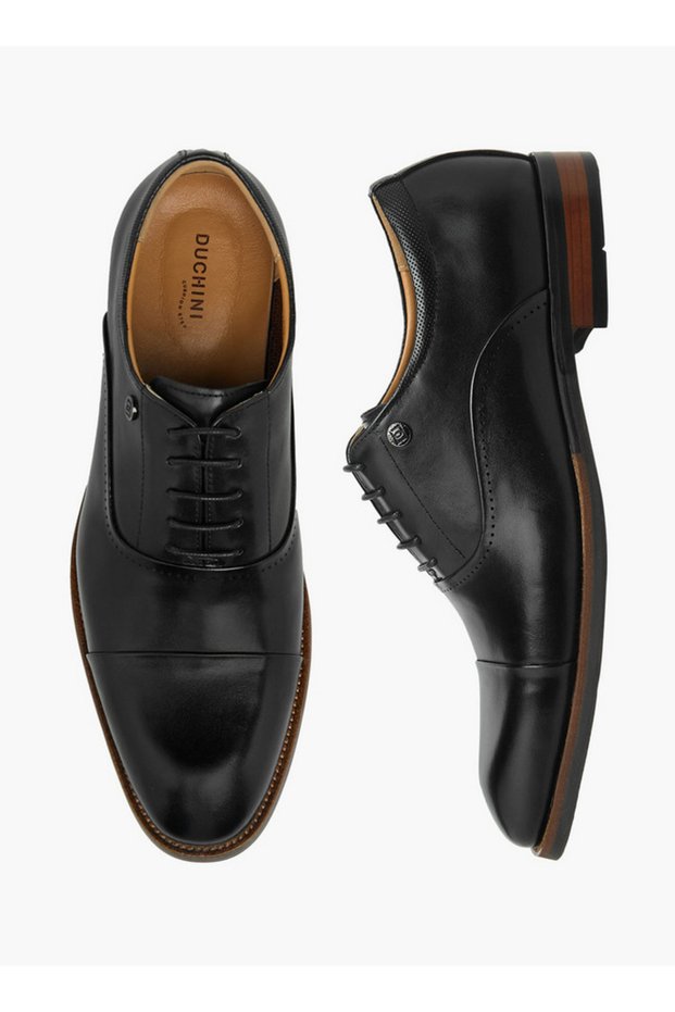 Men Lace-Up Leather Oxford Shoes