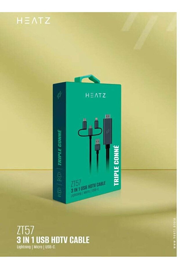 3 in 1 USB to HDMI Cable Converter Model ZT57