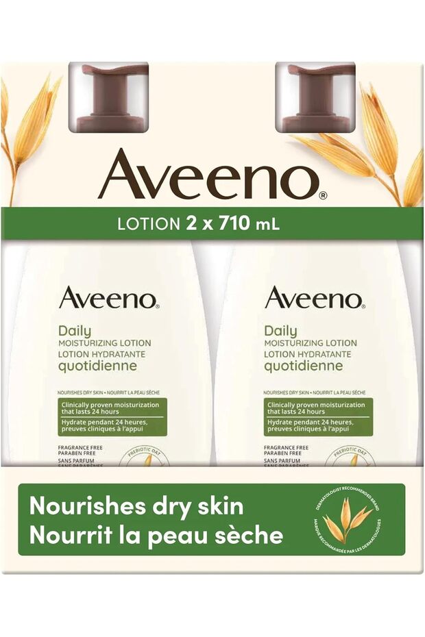 Daily Moisturizing Lotion With Soothing Oat, 710ml (Pack of 2)