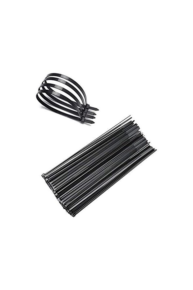 Nylon Cable Tie Self-locking Plastic Wire Zip Tie, 100 PCS (3.6x250mm, Black)