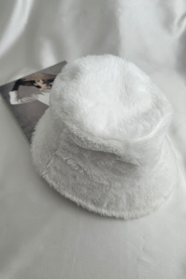 Soft Texture Plush Bucket Hat - 4