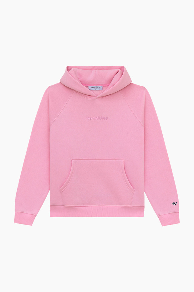 PINK pembe basic oversized hoodie sweatshirt - 1