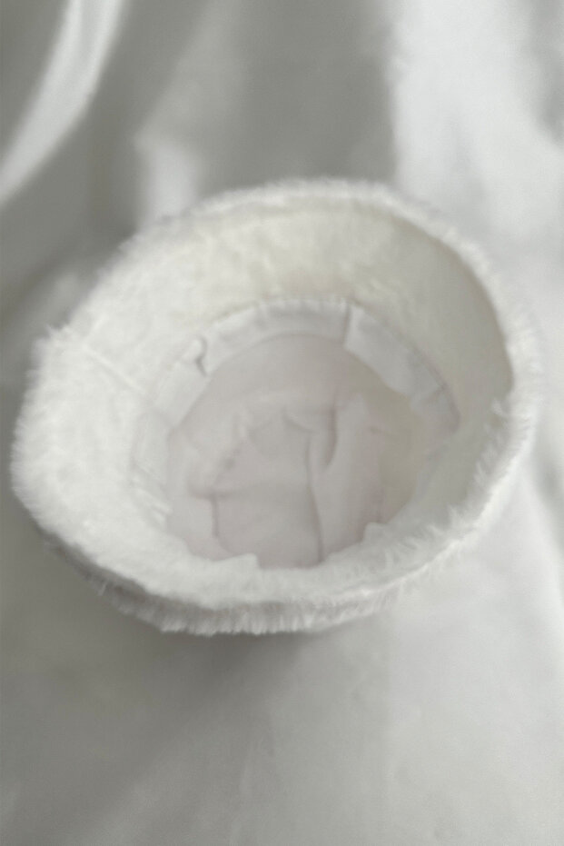 Soft Texture Plush Bucket Hat - 3