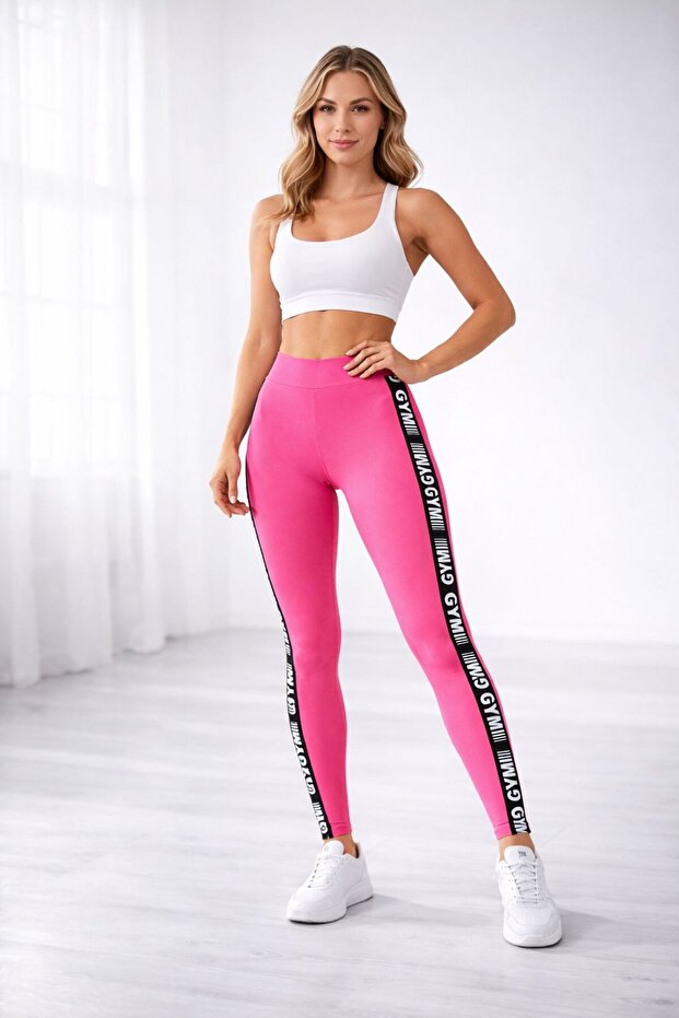 Women's Breathable Ultra Comfortable Fabric Gym Embossing Printed Sports Leggings