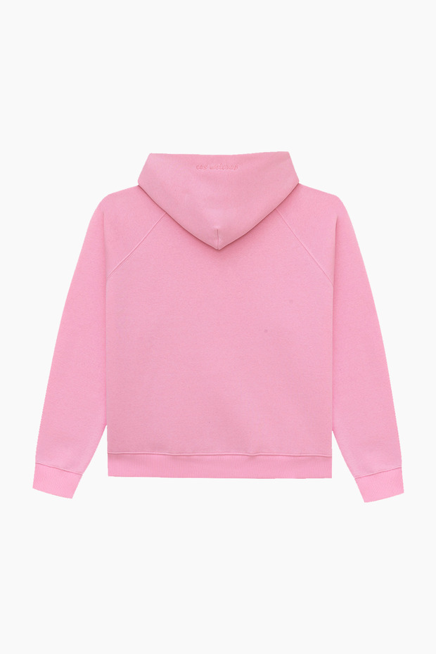 PINK pembe basic oversized hoodie sweatshirt - 2