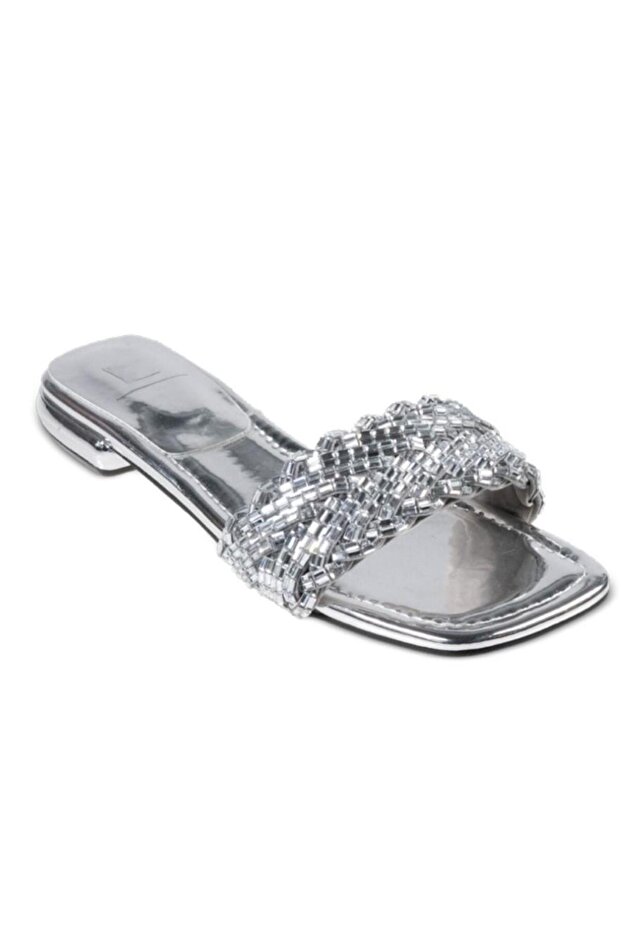 26Y463-2 Women's Stoned Premium Slippers