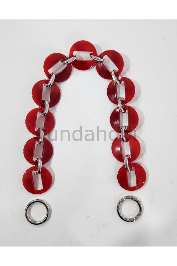 Acrylic Bag Handles - with Silver Attachments