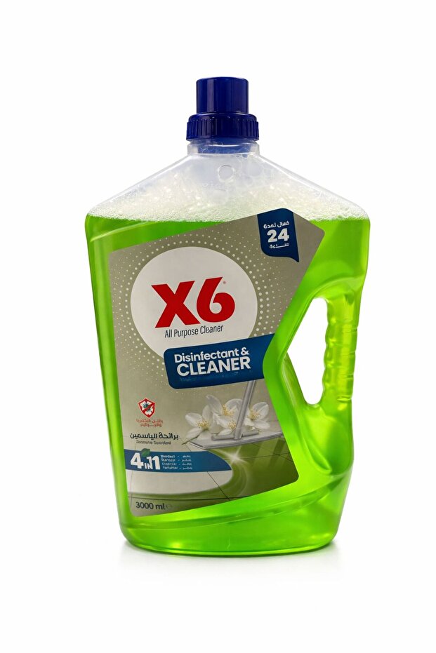 Jasmine Scented Disinfectant & Floor Cleaner 4in1 Antibacterial Liquid - 3 Liters (3000ml)