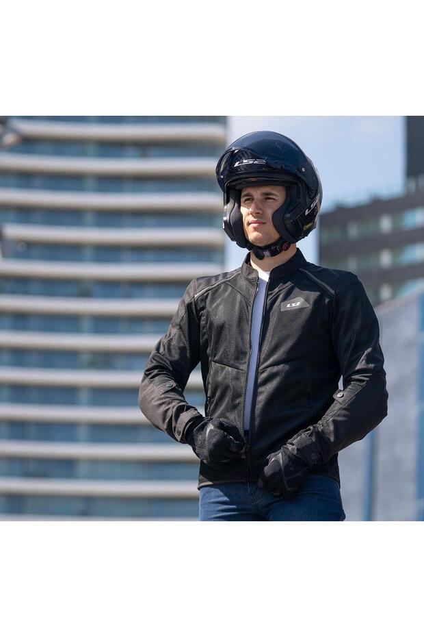 معطف بريز الصيفي باللون الأسود - 5