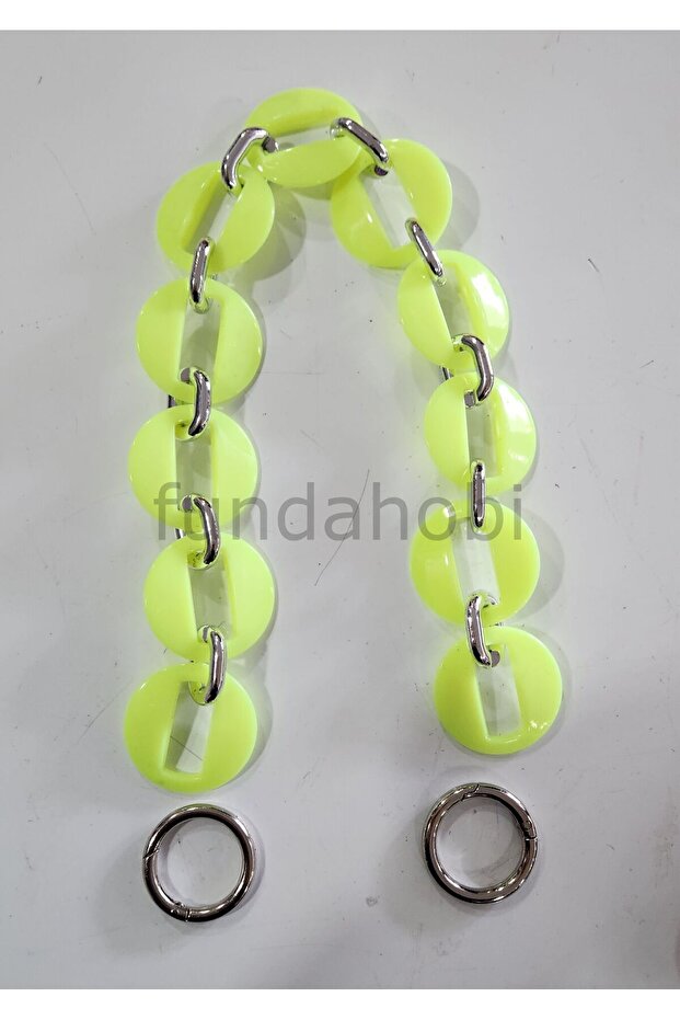 Acrylic Bag Handles - with Silver Attachments