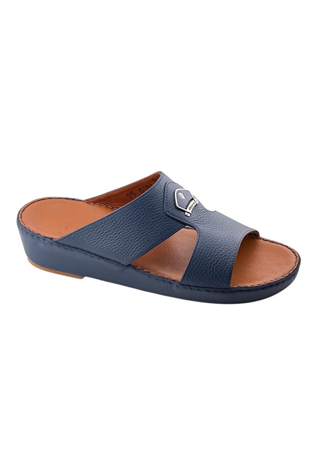 AET Arabic Sandals For Men | Outdoor Mens Slippers | Open Toe | Full Genuine Leather With Buckle