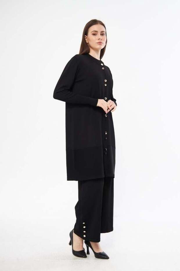 Rayon Bella Cardigan Black
