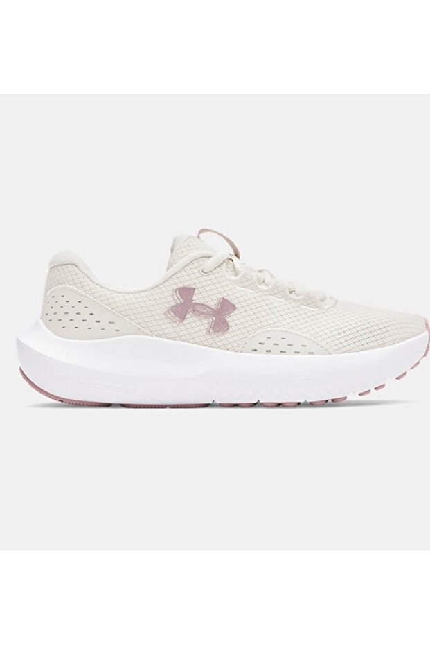 Ua W Charged Surge 4 White-Pink Women's Sneakers 3027007-110