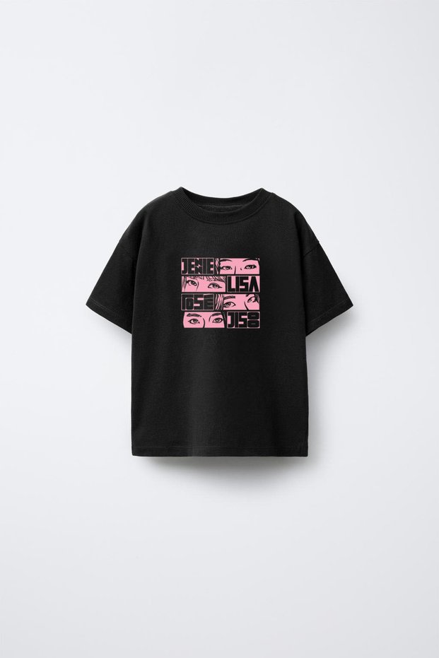 Blackpink Venom Music Group Printed Crew Neck Kids Adult Black T-Shirt T-Shirt
