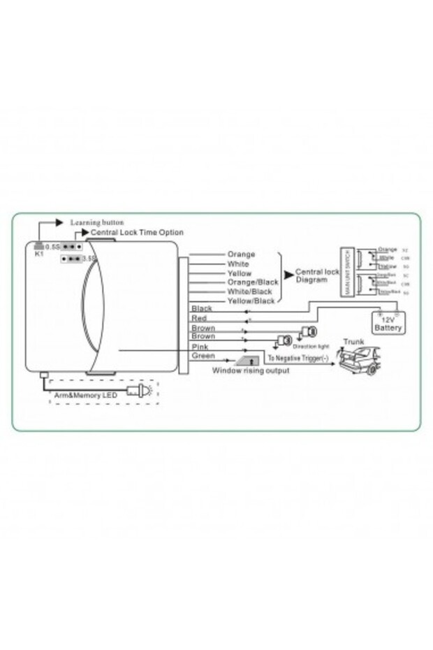 Central locking module with 2 remote controls with comfort function X-79 - 2