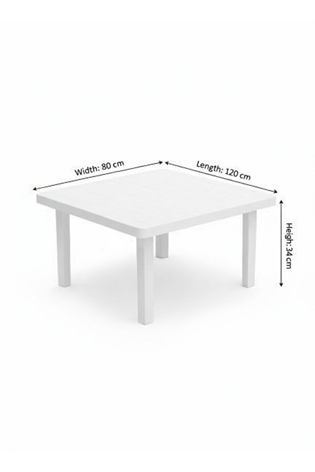 طبلية مستطيل بلاستيك - 1