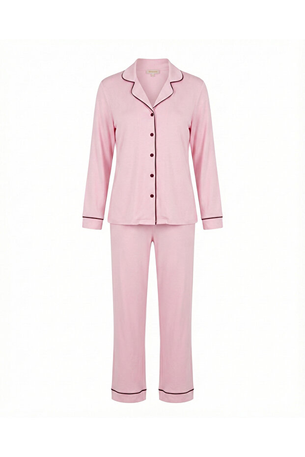 Pembe Modal Pijama Takımı