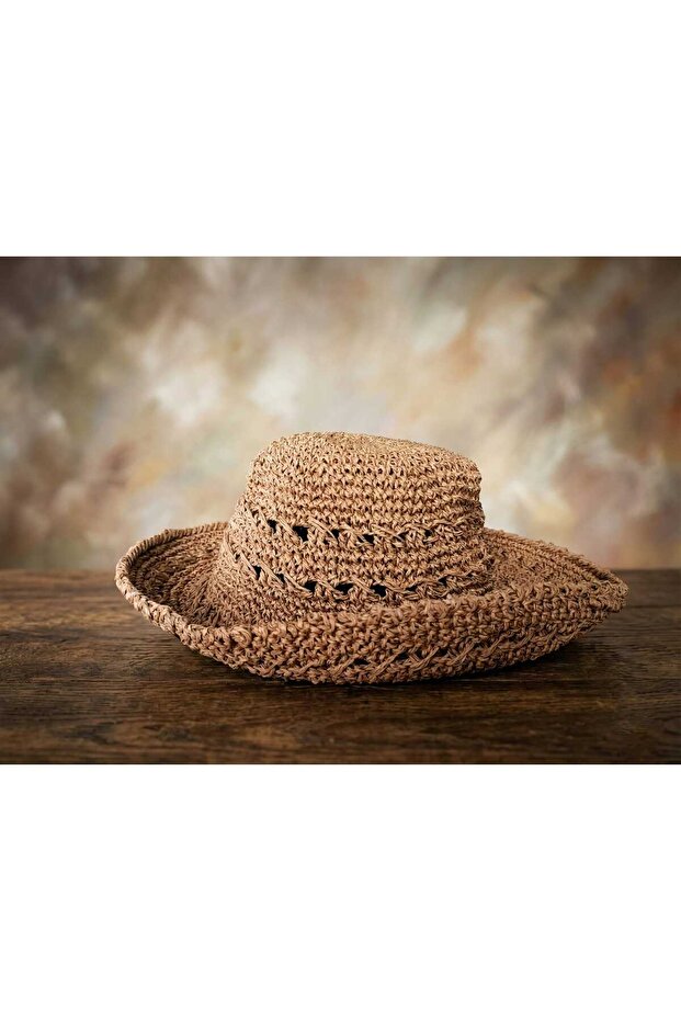 Rustik Hasır Şapka - 1