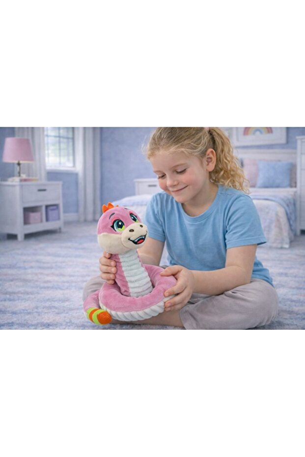 - ثعبان لطيف من القطيفة مقاس 35 سم - 2