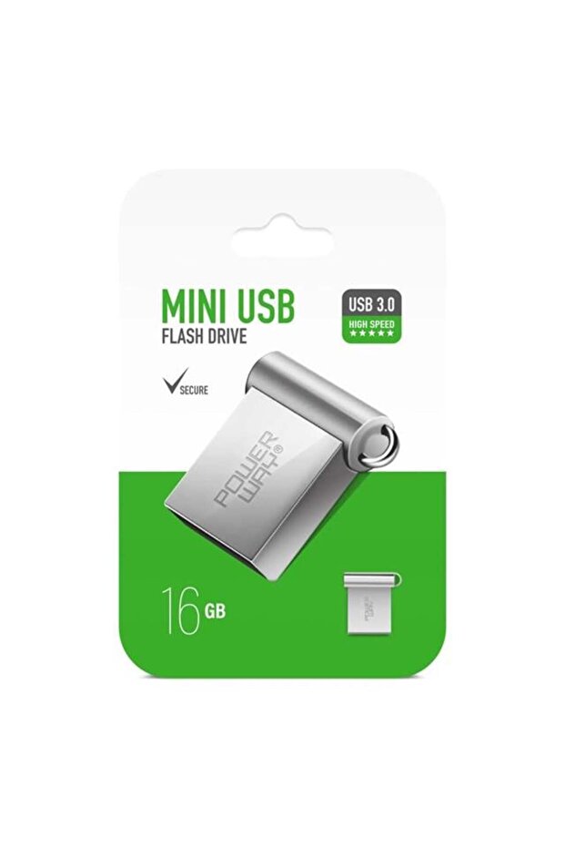 ذاكرة فلاش صغيرة معدنية من باورواي 16 جيجا بايت USB 3.0