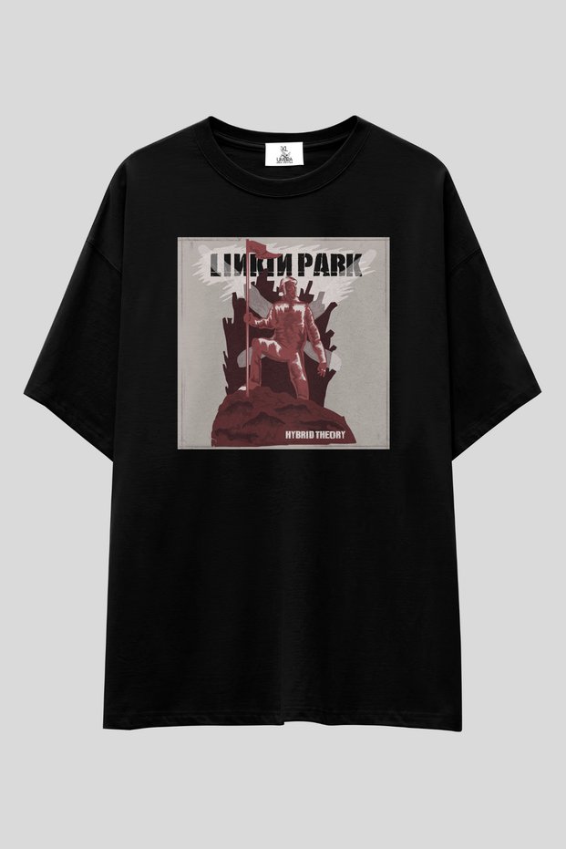 Linkin Park Hybrid Theory t Shirt | Chester Bennington Unisex 100% Cotton Oversize Design Series Tee