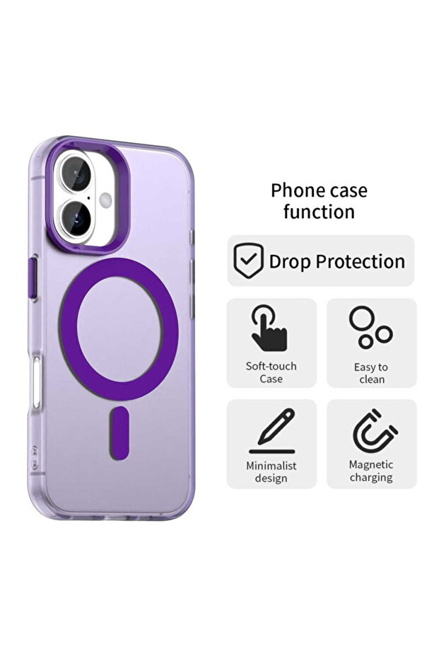 Husă iPhone 16 Plus CandyCase MagSafe, violet - 2