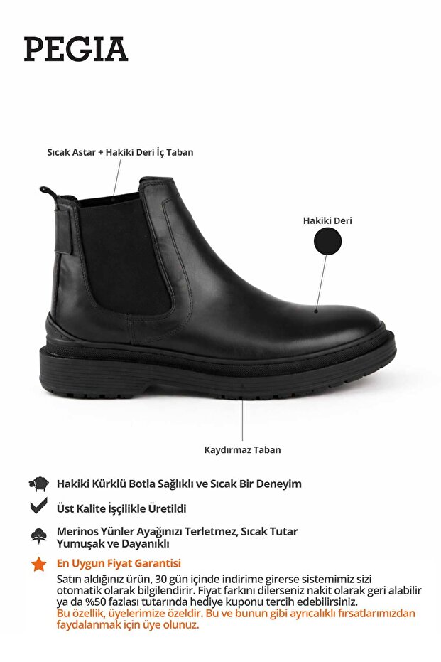 Deri Erkek Bot DG5045 - 2