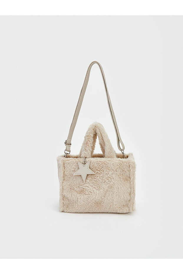 Lcw Accessories Ecru Plush Women's Handbag