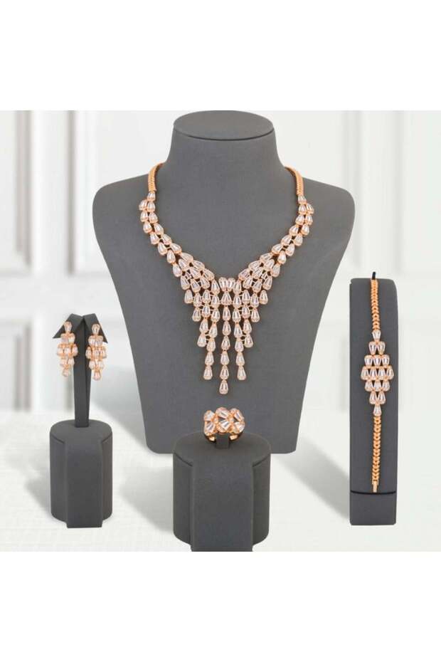 Gold alternative set, sparkling gold waterfall
