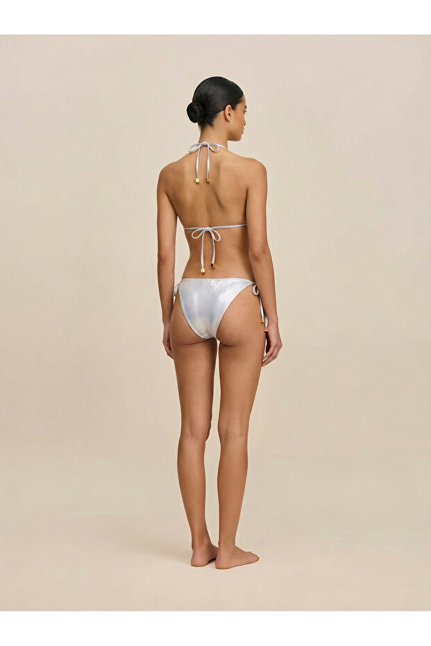 Basic Beach Bikini Bottom Silver M - 2