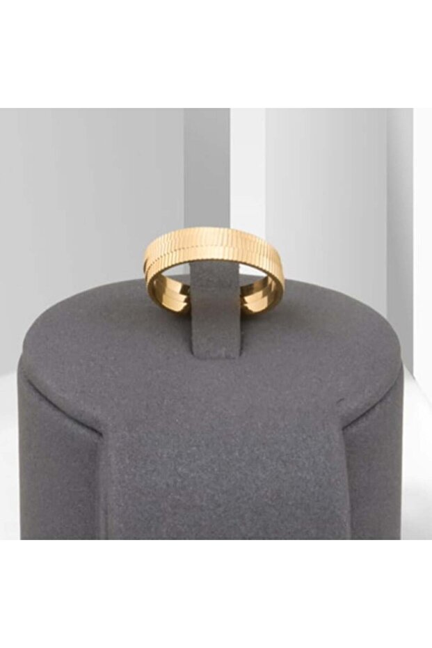 Elegant gold alternative double ring - size 9 - 2