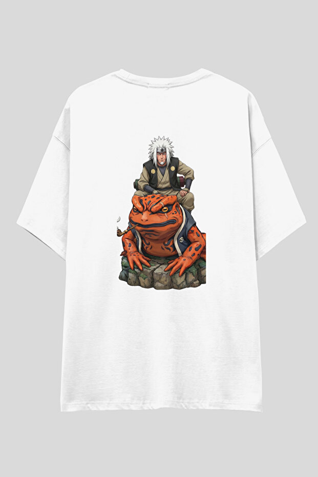 Naruto Shippuden Anime Oversize T-Shirt | Unisex 100% Cotton Black & White Printed Custom Design Tee