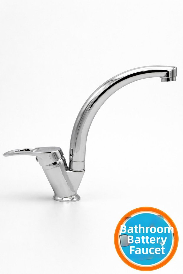Washbasin Bathroom Kitchen Faucet Tap Mix Short Mixer Chrome Marble Countertop Double Water Inlet Sink