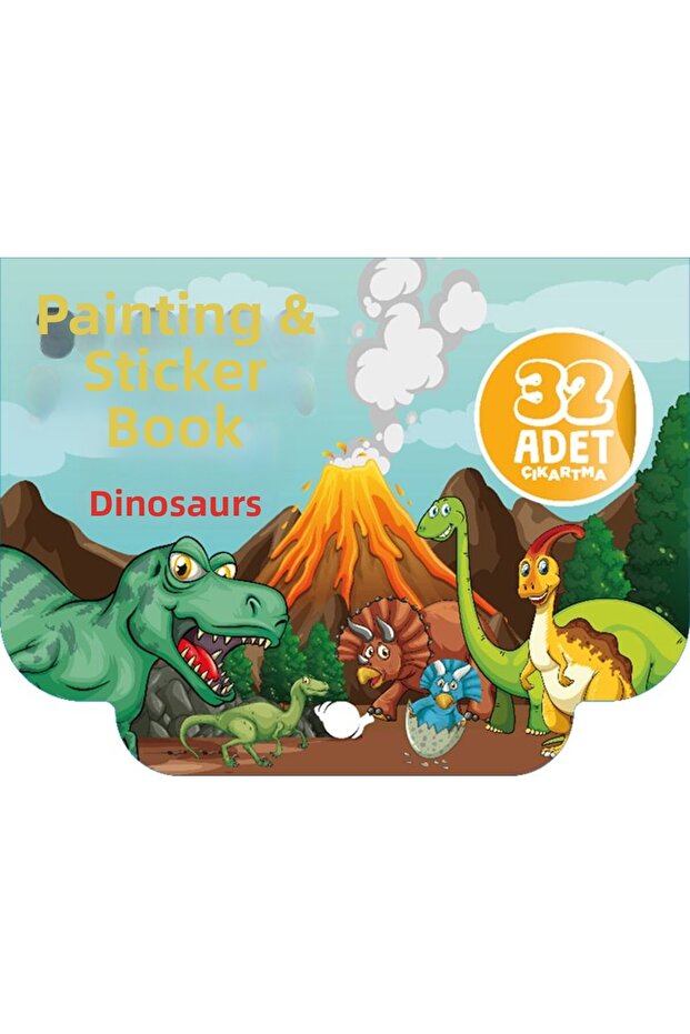 Dinosaurs Coloring and Sticker Book