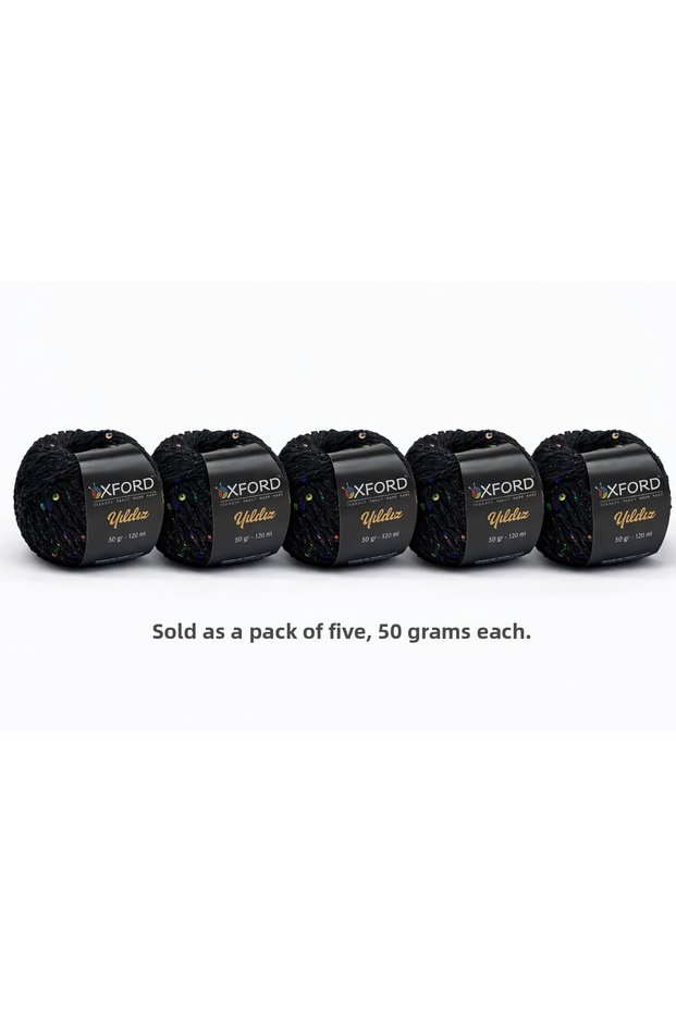 Oxford Star Sequin String 5-Pack Black Sequins