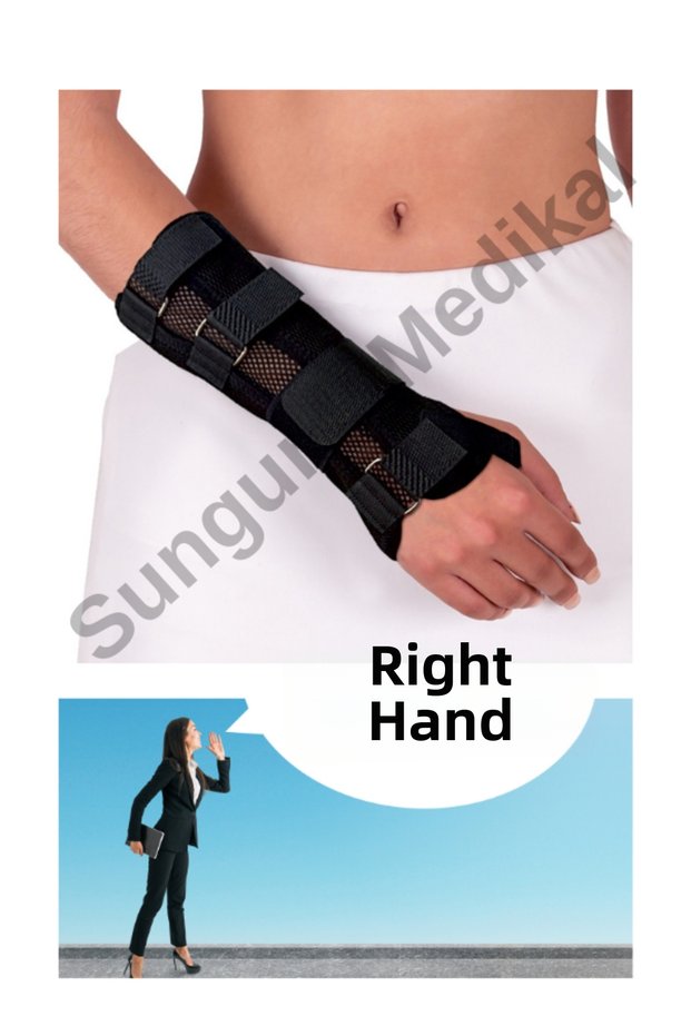 4542 Hand Wrist Brace Carpal Tunnel Gonglion Pain Wristband with Extra Support Band Manucare Stable