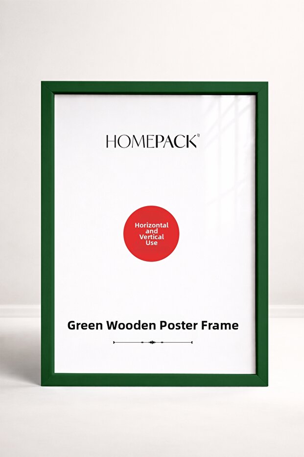 إطار ملصق بإطار خشبي أخضر مقاس 21 × 30 سم، إطار فارغ، GREEN-FRAME-21X30