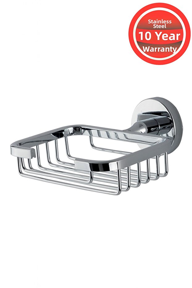 Chrome Stainless Brass Karaca Mounted Wire Soap Dispenser