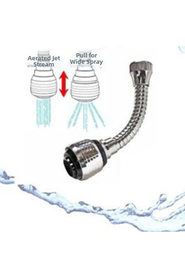 Water Saving Head Faucet Tip Sprayer Fixture Water (Turbo Flex)